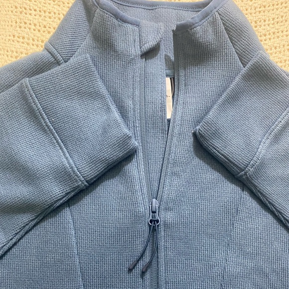 Men's Half Zip Fleece Sweater - All in Motion - Airway Blue S - Picture 7 of 7